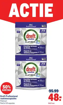 Makro Dreft Professional vaatwascapsules aanbieding
