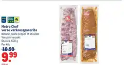 Makro Metro Chef verse varkensspareribs aanbieding