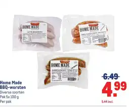 Makro Home Made BBQ-worsten aanbieding