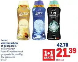Makro Lenor wasverzachter of geurparels aanbieding