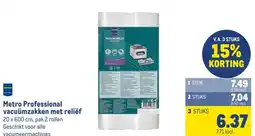 Makro Metro Professional vacuümzakken met reliëf aanbieding