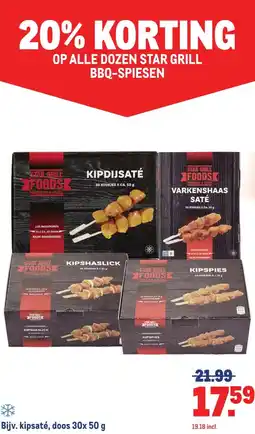 Makro Bijv. kipsaté, doos aanbieding