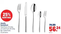 Makro Amefa bestekset aanbieding