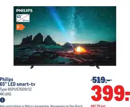 Makro Philips 65 LED smart-tv aanbieding