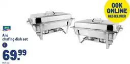 Makro Aro chafing dish set aanbieding