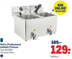 Makro Metro Professional dubbele friteuse aanbieding