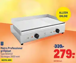 Makro Metro Professional grillplaat aanbieding