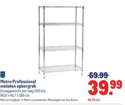 Makro Metro Professional metalen opbergrek aanbieding