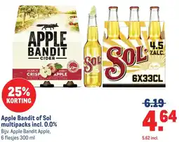 Makro Apple Bandit of Sol multipacks incl. 0.0% aanbieding