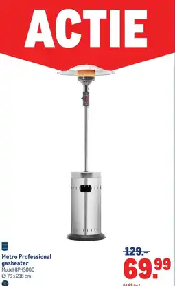 Makro Metro Professional gasheater aanbieding