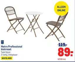 Makro Metro Professional bistroset aanbieding