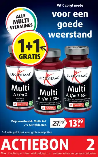 Lucovitaal ALLE MULTI VITAMINES aanbieding