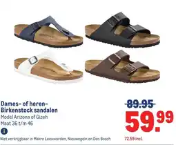 Makro Dames- of heren- Birkenstock sandalen aanbieding