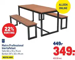 Makro Metro Professional biertafelset aanbieding