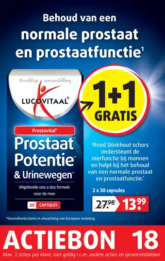 Lucovitaal Prostaat Potentie & Urinewegen aanbieding