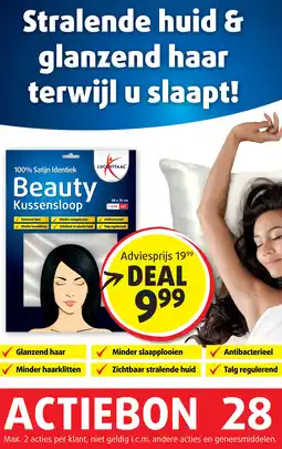 Lucovitaal 100% Satijn ldentiek Beauty Kussensloop aanbieding