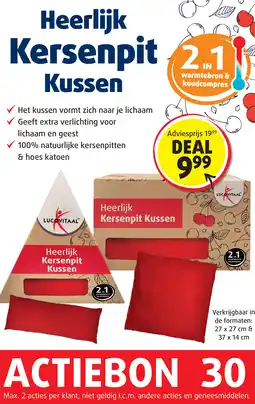 Lucovitaal Heerlijk Kersenpit Kussen aanbieding
