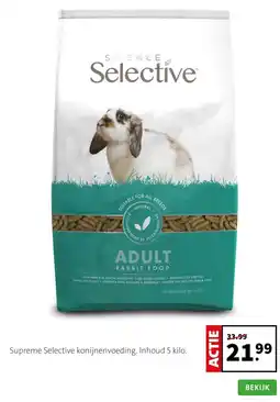 Intratuin Supreme Selective konijnenvoeding. Inhoud 5 kilo. aanbieding