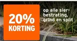 GAMMA op alle sier- bestrating, grind en split aanbieding
