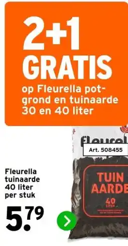 GAMMA Fleurella tuinaarde 40 liter aanbieding