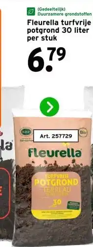 GAMMA Fleurella turfvrije potgrond 30 liter aanbieding