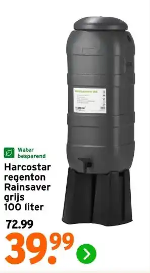 GAMMA Harcostar regenton Rainsaver grijs aanbieding