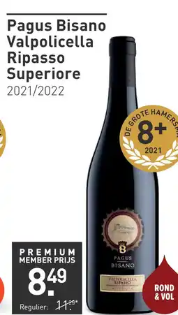 Gall & Gall Pagus Bisano Valpolicella Ripasso Superiore 75CL aanbieding