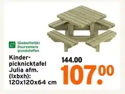 GAMMA Kinder- picknicktafel Julia aanbieding