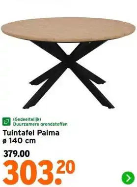 GAMMA Tuintafel Palma aanbieding