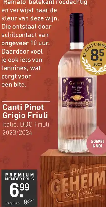 Canti Pinot Grigio Friuli 75CL