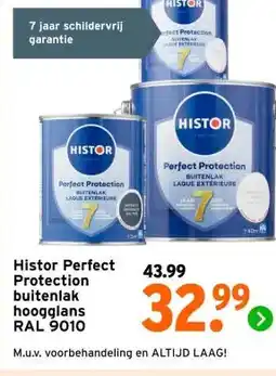 GAMMA Histor Perfect Protection buitenlak hoogglans RAL 9010 aanbieding