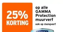GAMMA op alle GAMMA Protection muurverf aanbieding