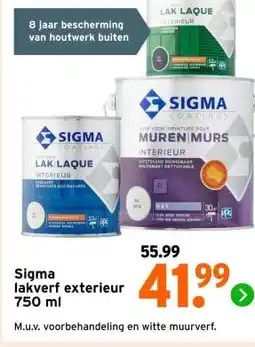 GAMMA Sigma lakverf exterieur 750 ml aanbieding