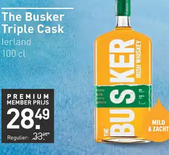 Gall & Gall The Busker Triple Cask Irish Whiskey 100CL aanbieding