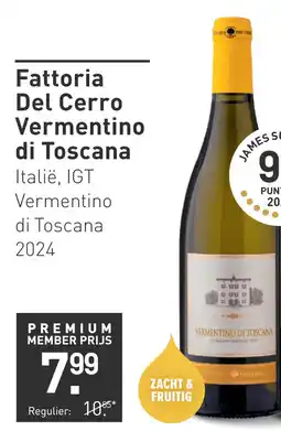 Gall & Gall Fattoria Del Cerro Vermentino di Toscana 75CL aanbieding