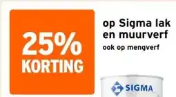 GAMMA op Sigma lak en muurverf aanbieding