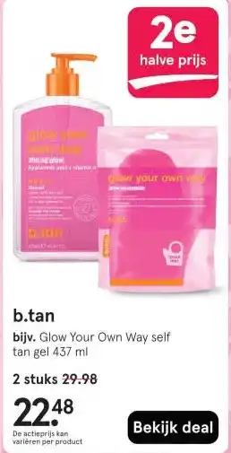 Etos b.tan aanbieding