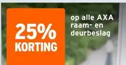 GAMMA op alle AXA raam- en deurbeslag aanbieding