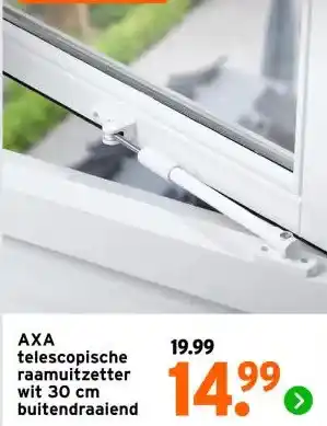 GAMMA AXA telescopische raamuitzetter wit aanbieding