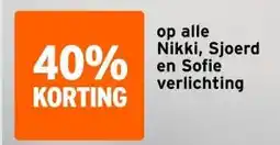 GAMMA op alle Nikki, Sjoerd en Sofie verlichting aanbieding