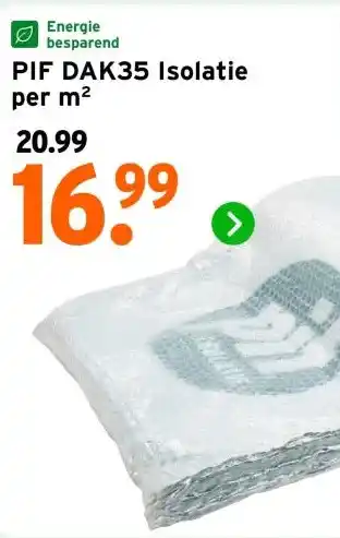 GAMMA PIF DAK35 Isolatie aanbieding