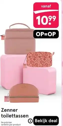 Etos Zenner toilettassen aanbieding