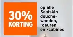 GAMMA op alle Sealskin douche- wanden, -deuren en -cabines aanbieding