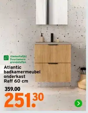 GAMMA Atlantic badkamermeubel onderkast Raff aanbieding