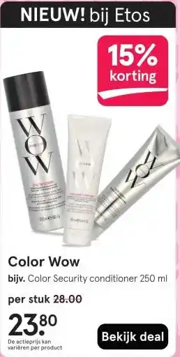Etos Color Wow aanbieding