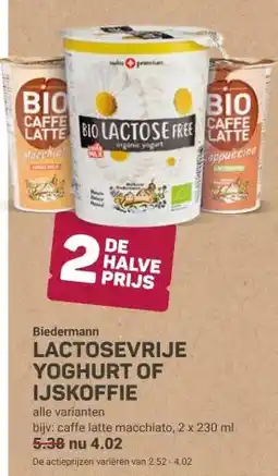 Ekoplaza LACTOSEVRIJE YOGHURT OF IJSKOFFIE aanbieding