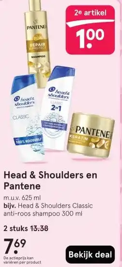 Etos Head & Shoulders en Pantene aanbieding