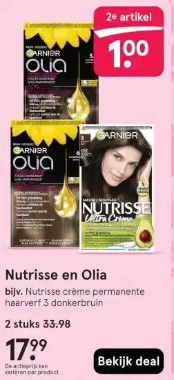 Etos Nutrisse en Olia aanbieding