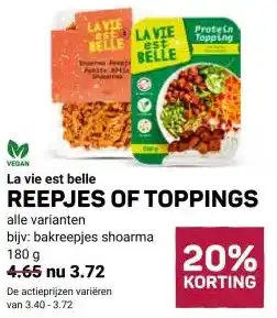 Ekoplaza REEPJES OF TOPPINGS aanbieding