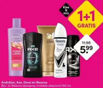DA Andrélon, Axe, Dove en Rexona aanbieding
